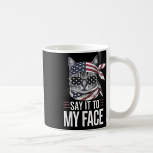 Mug Drôle Chat Kamala Harris 2024 Dites-Le À Mon Visag