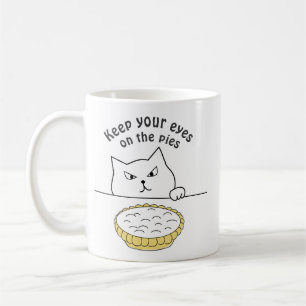 Mug Drôle chat sournois après l'illustration de la tar