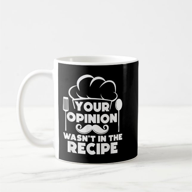 Mug Drôle Chef Art Men Femmes Cuisinière Chef Cuisine (Gauche)