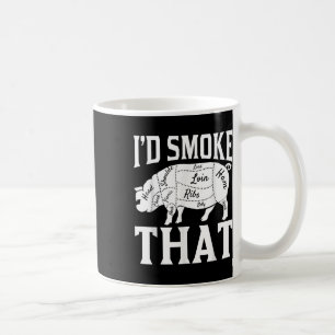 Mug Drôle Chef Barbecue Id Fumer Ce Drôle Bar À Viande