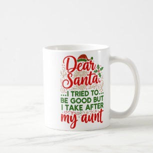 Mug Drôle Cher Père Noël j'ai essayé d'être sage mais