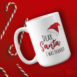 Mug Drôle Cher Père Noël (J'ai été Piégé) Personnalisa