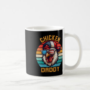 Mug Drôle Chicken Daddy Farmer Quatrièmement De Juille