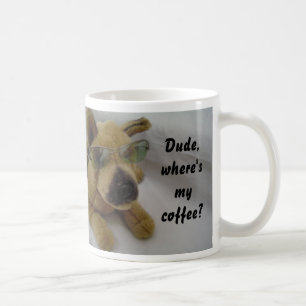 Mug Drôle chien avec café dire