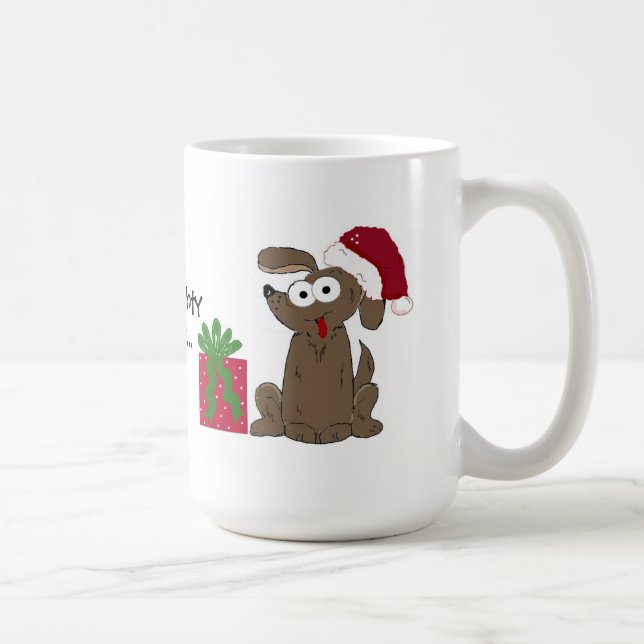 Mug Drôle chien de dessin avec dire (Droite)