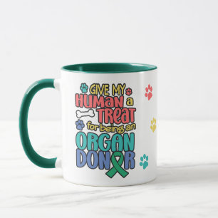 Mug Drôle chien don d'organes de sensibilisation café 
