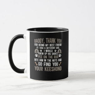 Mug Drôle Chien Keeshond Pour Keeshond Papa
