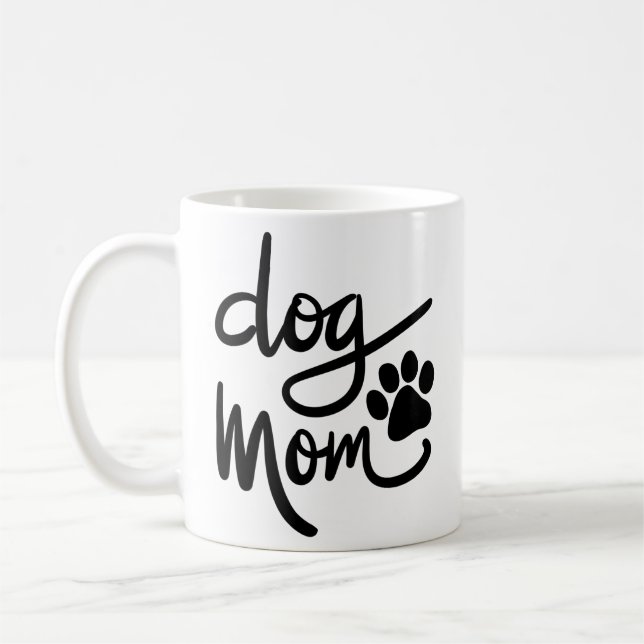 Mug Drôle Chien Paw Chien Maman (Gauche)