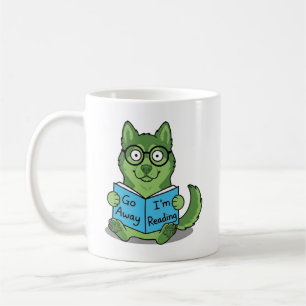 Mug Drôle Chien Vert Mignon Va-t'en Je Lis