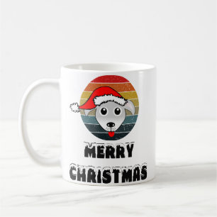 Mug Drôle Chien Visage Gris Dessin Avec Casquette Du P