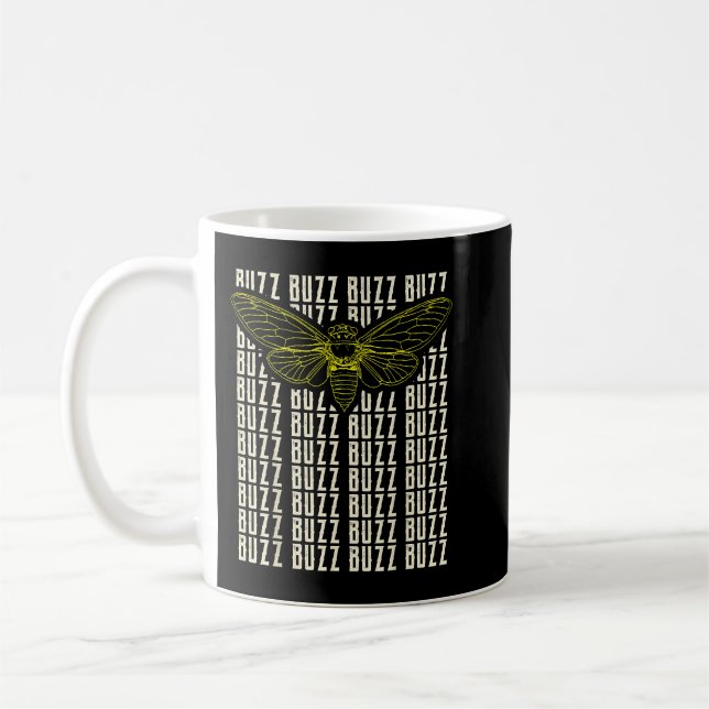 Mug Drôle Cicada Enchauffer Brood X Chanson De Mon Peu (Gauche)
