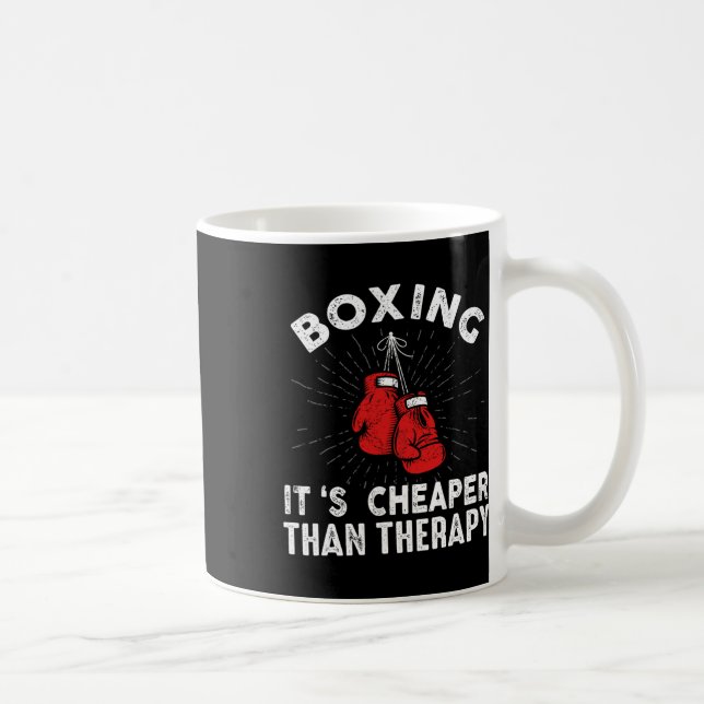 Mug Drôle Citation de boxe Gants Boxer (Droite)