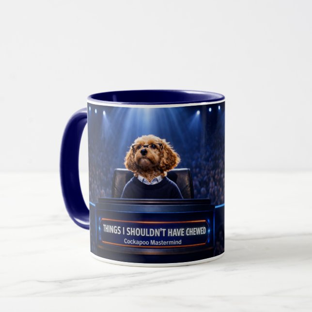 Mug Drôle Cockapoo | Cadeau Mon Cockapoo L'a Mangé (Devant gauche)