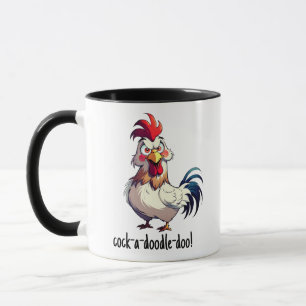 Mug Drôle Cocky Cocky Cock-a-doodle-doo Rooster appel