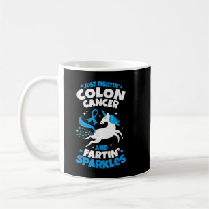Mug Drôle Colon Cancer Fighter Fighter Unicorn Citatio