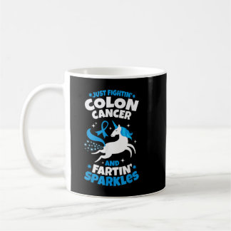 Mug Drôle Colon Cancer Fighter Fighter Unicorn Citatio