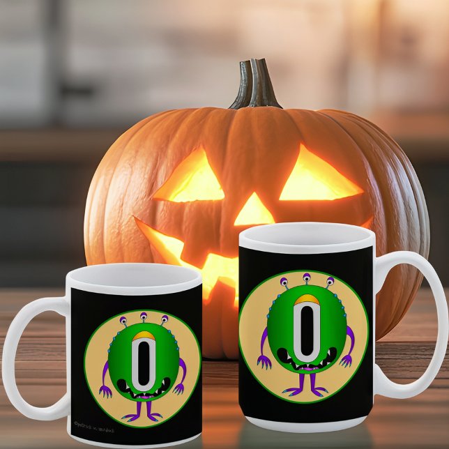 Mug Drôle, Coloré, Monstre De Dessin, Halloween (Hey! Take a look at these most awesome cartoon monster mugs!)