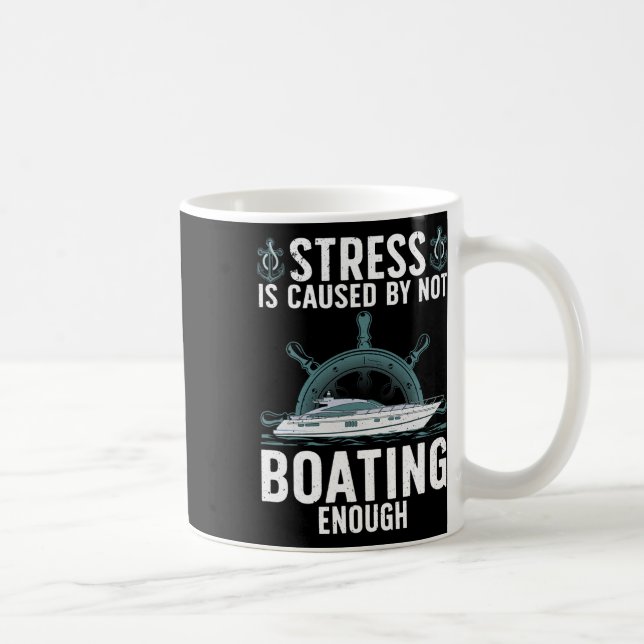 Mug Drôle Conception De Bateau Pour Hommes Femmes Bate (Droite)