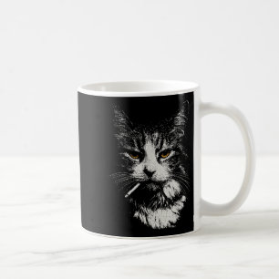 Mug Drôle Cool Chat Fumer Mème Drôle Cat Ga