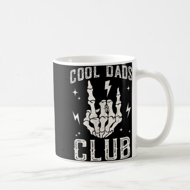 Mug Drôle Cool Dads Club Retro Skeleton Papa (Droite)