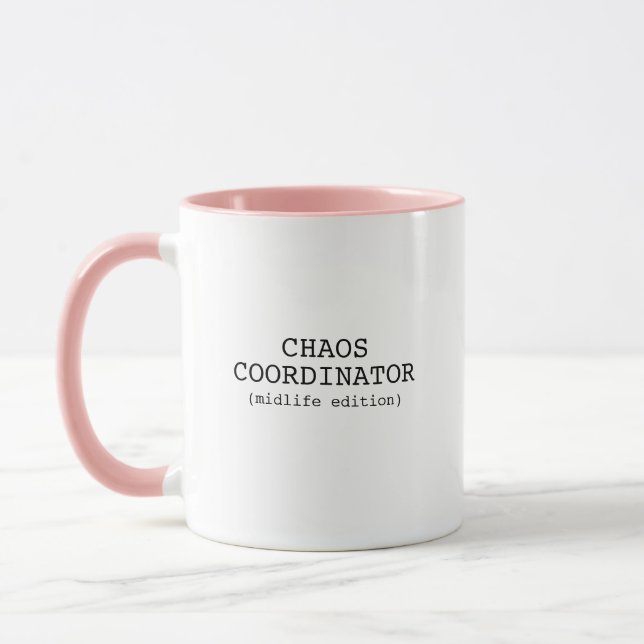 Mug Drôle Coordinateur Chaos Midlife Edition Citation (Gauche)