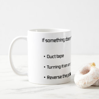 Mug Drôle Correction It Duct Bande Reverse Polarité Te