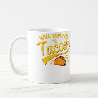 Mug Drôle Course Coureur Nourriture Mexicaine Taco Va 