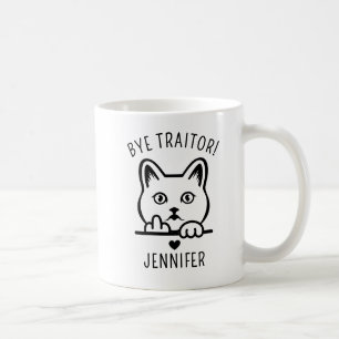Mug Drôle Coworker Quitter Bye Traitor Cat