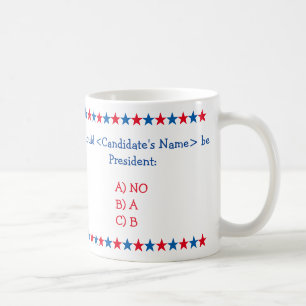 Mug Drôle Créer devrait ___ être Président de la farce