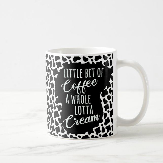 Mug Drôle Crème de café Vache Imprimer (Droite)