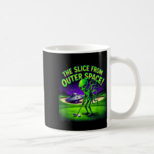 Mug Drôle d'alien de golf la tranche de l'espace