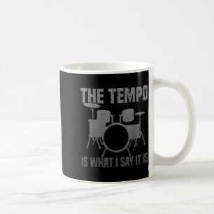 Mug Drôle d'art de batterie pour hommes femmes Drumlin