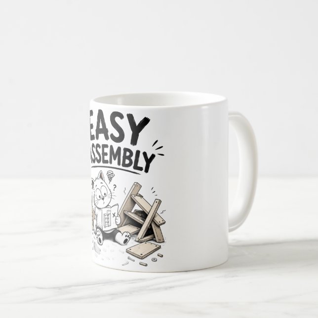 Mug drôle d'assemblage facile – Cadeau de famille  (Devant droit)