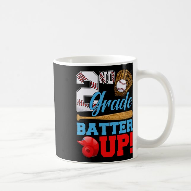 Mug Drôle de 2e année Batteur de baseball de baseball  (Droite)