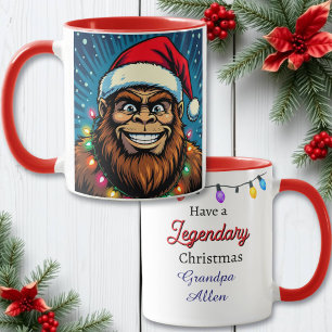 Mug Drôle de Bigfoot personnalisé pour Noël