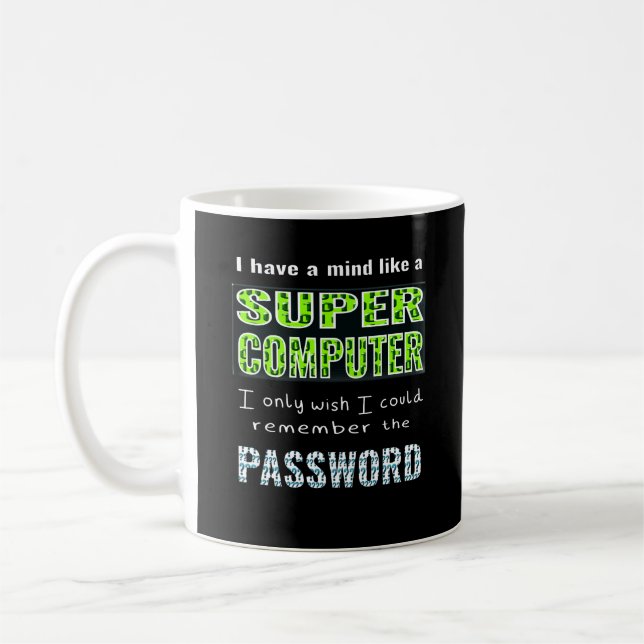 Mug drôle de blague informatique de bureau pour travai (Gauche)