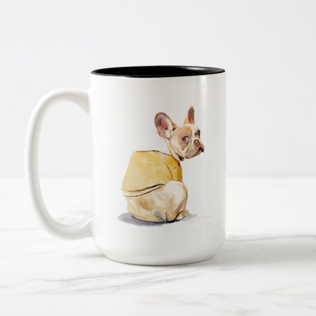 Mug drôle de Bouledogue Français – Mug à café Fren (Gauche)