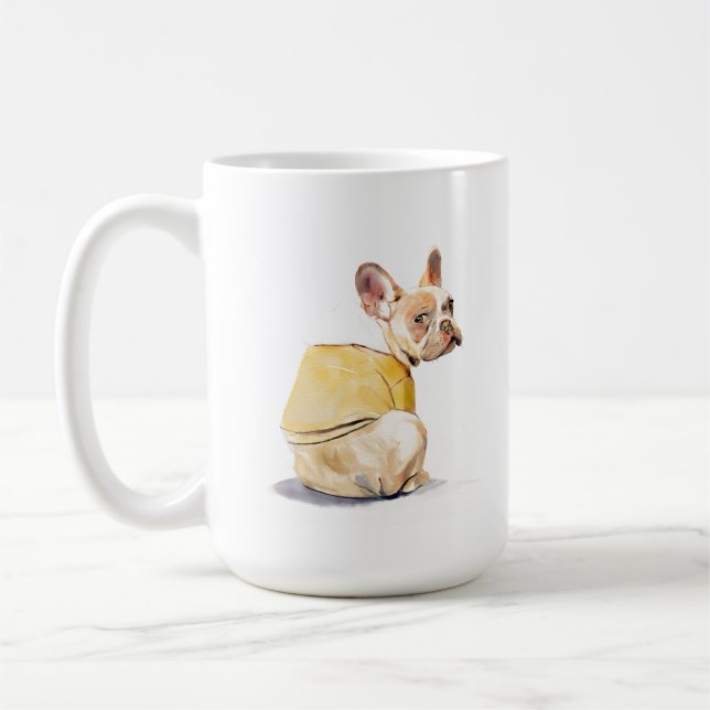 Mug drôle de Bouledogue Français – Mug à café Fren (Gauche)