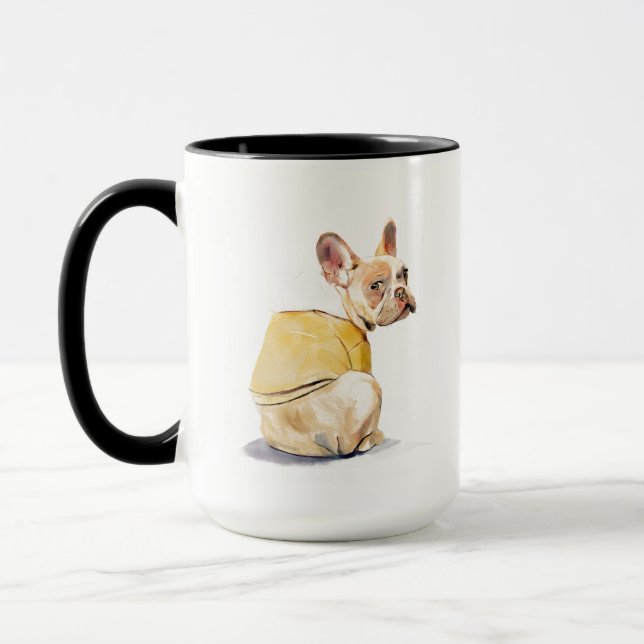 Mug drôle de Bouledogue Français – Mug à café Fren (Gauche)