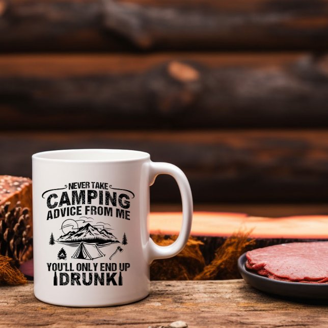 Mug Drôle de camping à boire des paroles (Créateur téléchargé)