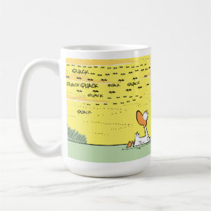 Mug Drôle de canards volants dans la bouillie de caf