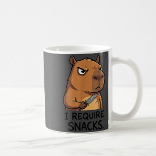 Mug Drôle de capybara j'ai besoin de snacks hommes fem