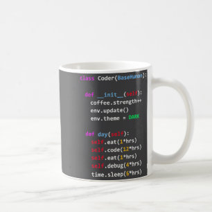 Mug Drôle de codage Python Cl Manger Code Dormir