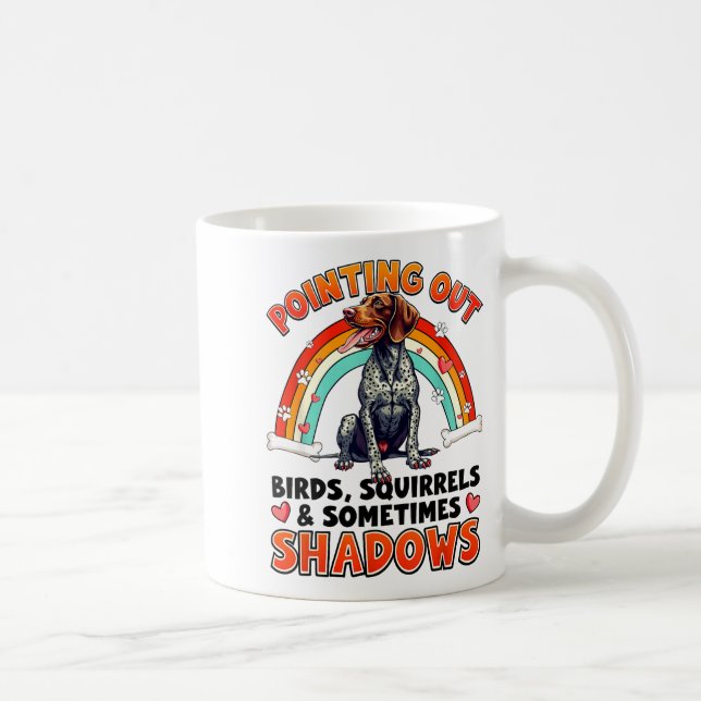 Mug Drôle de conception d'inter allemand à poil court  (Droite)