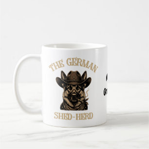 Mug Drôle de Cowboy Berger Allemand Allemand Shed-Herd