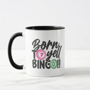 Mug Drôle de cri Bingo mot art 