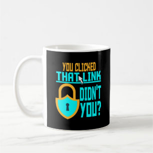 Mug Drôle de cyber-sécurité, logiciel de piratage info