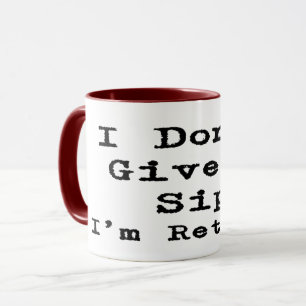 Mug drôle de départ à la retraite, disant que je n'