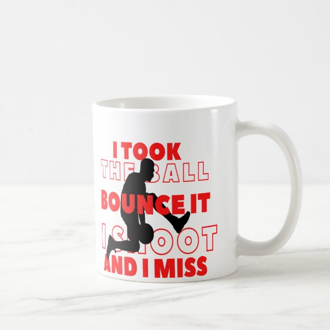 Mug Drôle de dicton et mème sur les joueurs de basket (Droite)