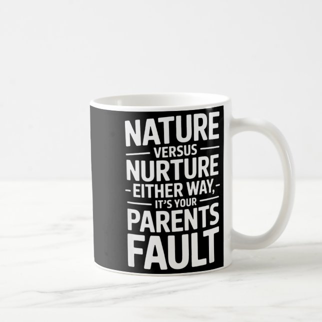 Mug Drôle de dicton sarcastique c'est la faute de vos  (Droite)